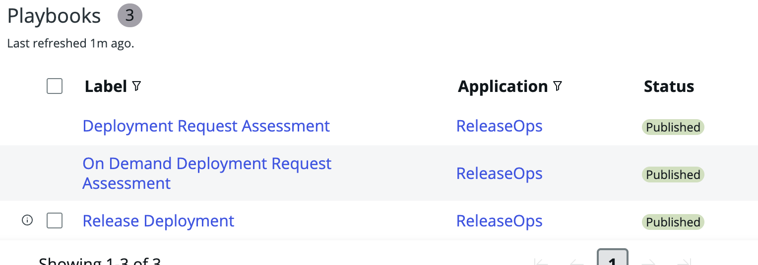 Release and Assessment playbooks shipped out-of-the-box with ReleaseOps